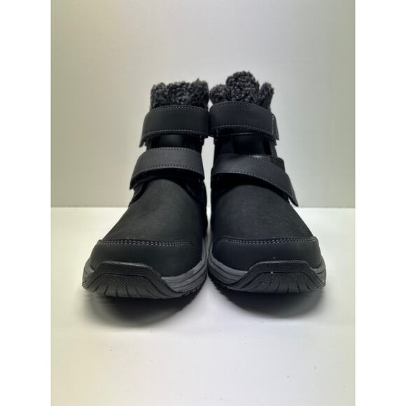 Orthofeet Women's Florence Gray /Black Boots SZ 9.5 2E Extra Wide Suede - Picture 2 of 8